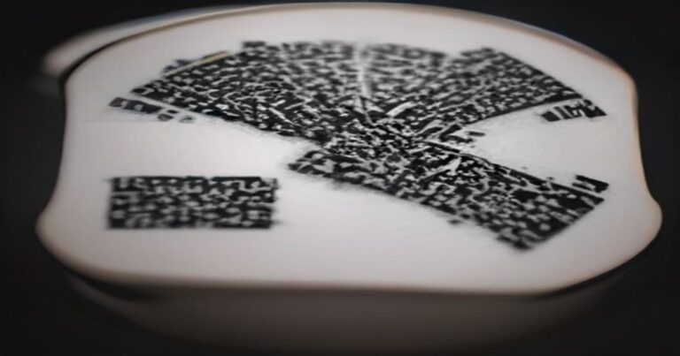 A professional marketer analyzing the performance data of a dynamic QR code on a laptop screen.